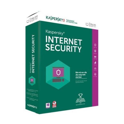Phần mềm Soft Kaspersky Anti Virus dùng cho 3 PC